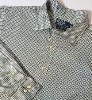 POLO By Ralph Lauren Curham Men's Long Sleeve Blue/Green/Brown Plaid Classic L